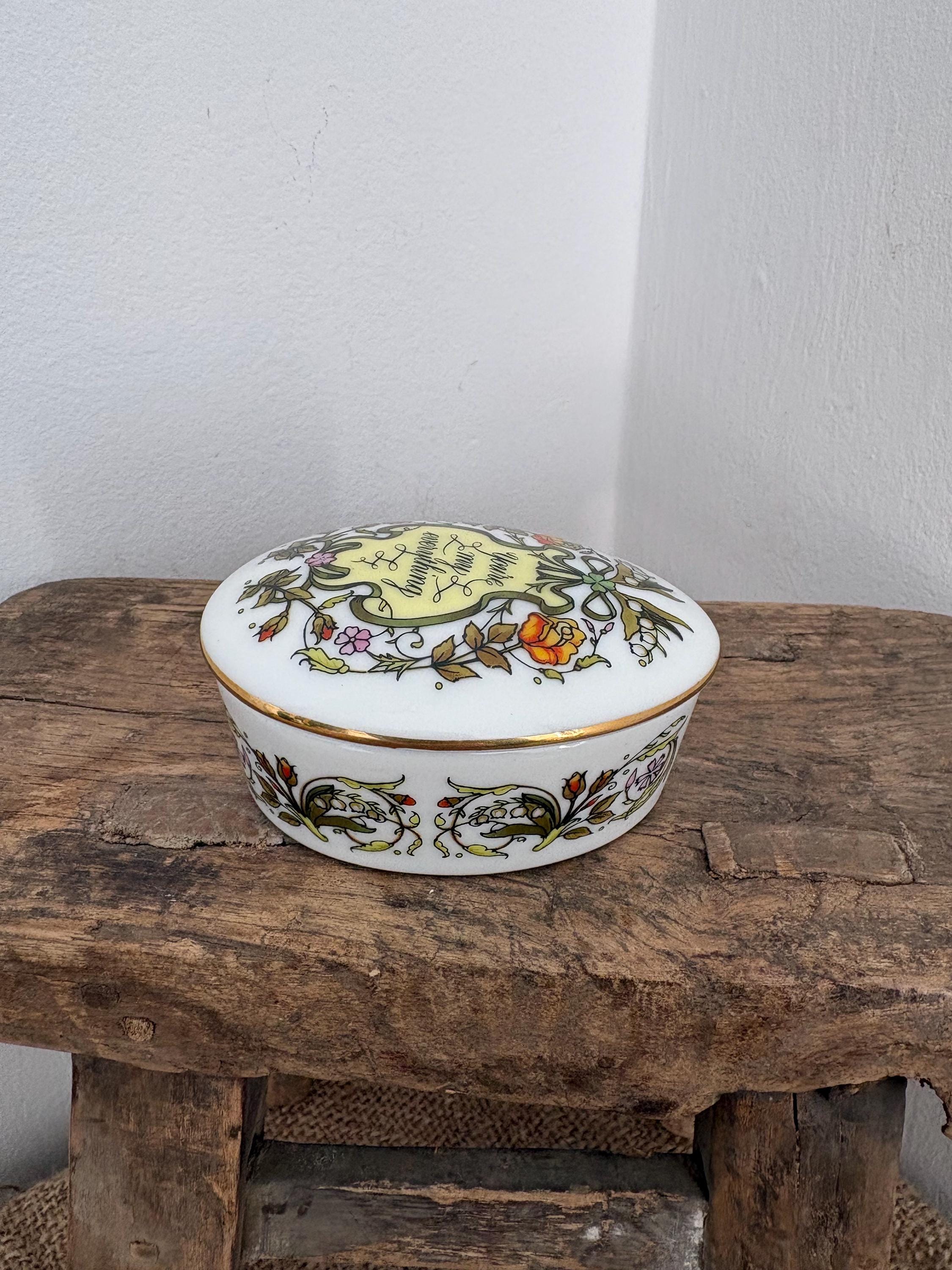 フランクリン・ミント製磁器オルゴール、「愛の歌」コレクション