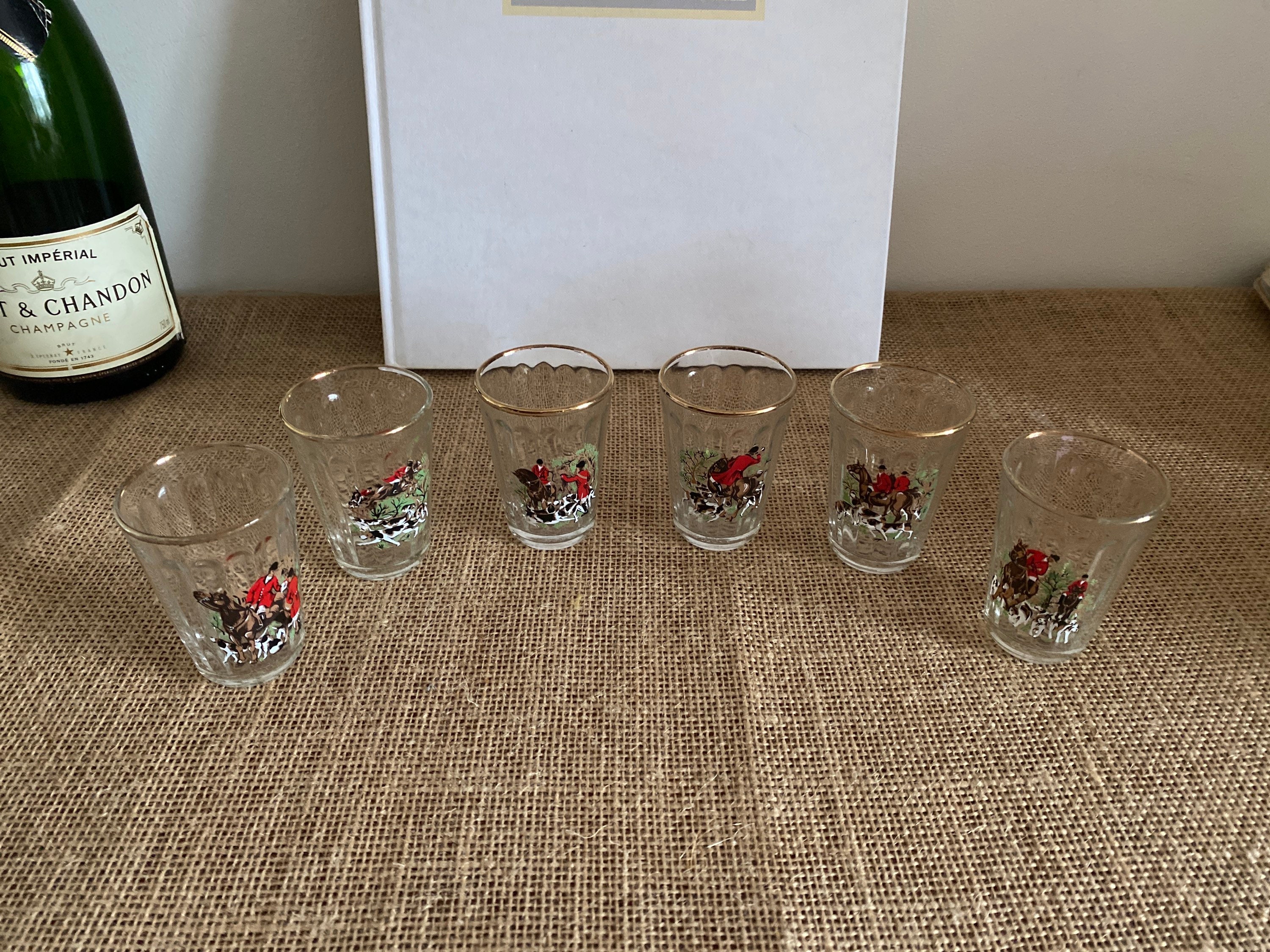 An original 1950s set of 6 Italian shot glasses with six Etsy