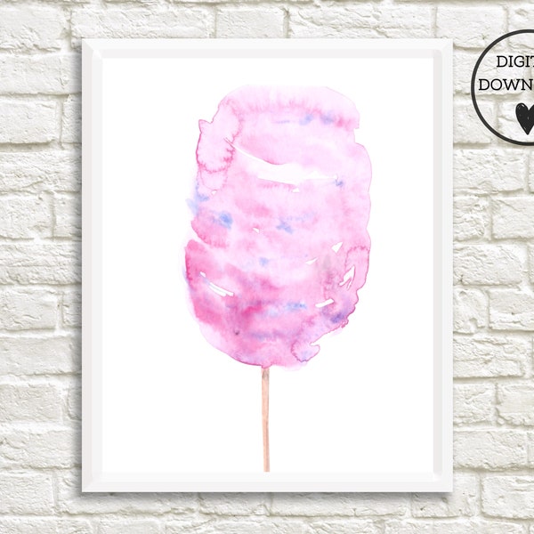 Cotton Candy Art Etsy