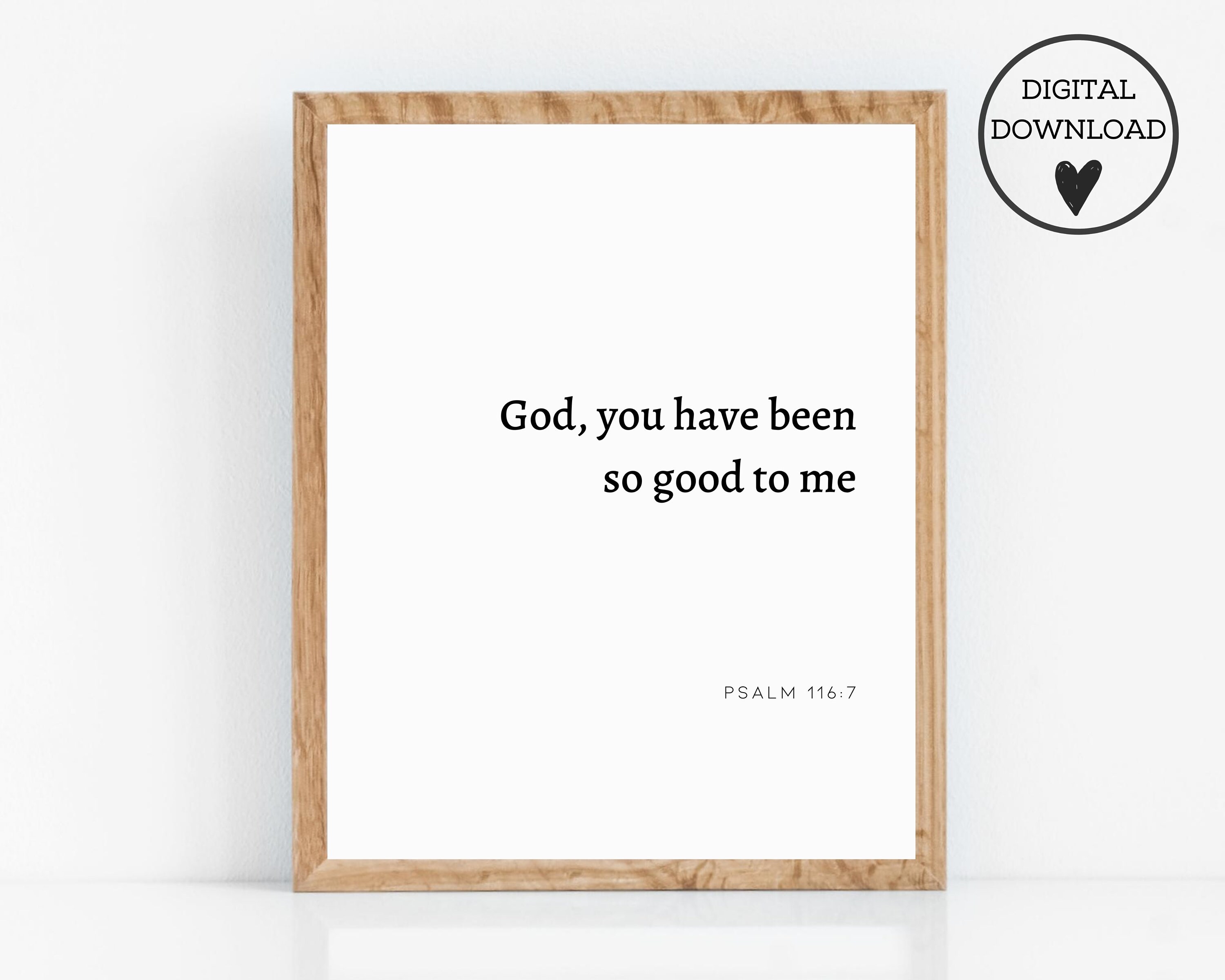 Psalm 116 7 Etsy
