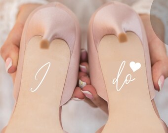 I Do Wedding Shoe Stickers | Bride Shoe Stickers |  Bride Groom Wedding Day Accessories | Wedding Shoes | Bridal Sticker