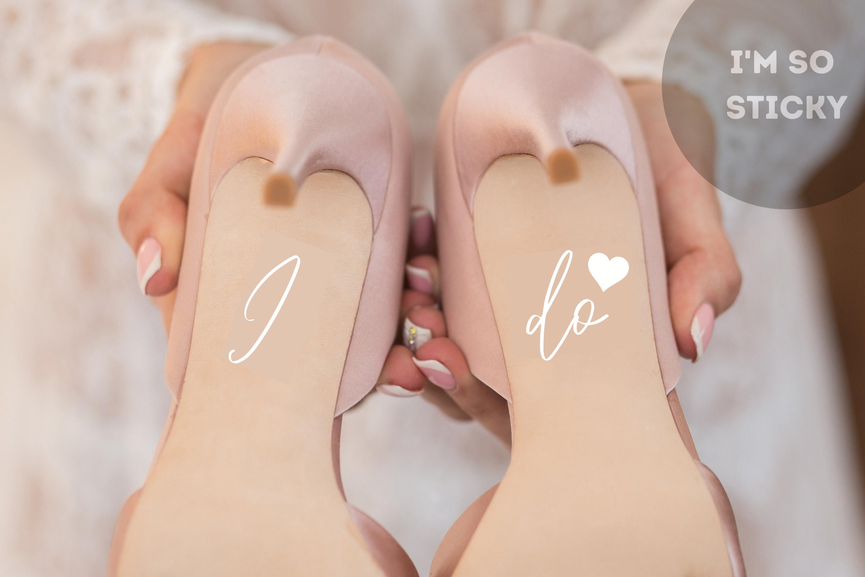 Set of 2 - I Do & Me Too Wedding Shoe Stickers | Bride Shoe Stickers …