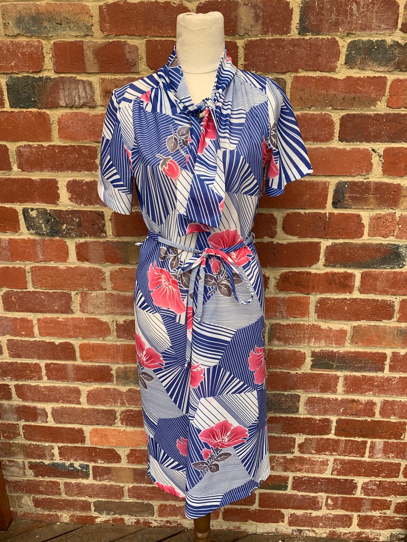 Vintage 1970s Dress Vintage 70/'s Day Dress Vintage Midi Dress Caron Fashions Vintage Dress