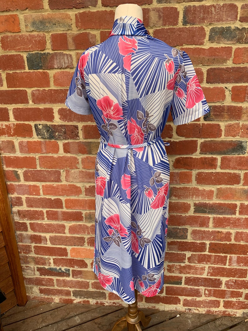 Vintage 1970s Dress Vintage 70/'s Day Dress Vintage Midi Dress Caron Fashions Vintage Dress