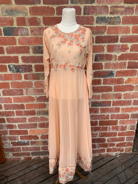 Vintage 70s Dress / Vintage Bohemian 70s Maxi Dres