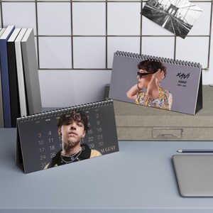 Calendrier de bureau 2025 XAVI, produit personnalisé, cadeau pour ami, cadeaux de Noël, nouvel an, dortoir, essentiel, bureau, planificateur
