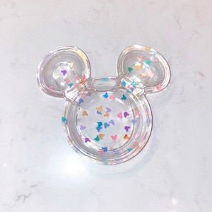 Mouse inspired Rainbow Trinket in Pastel Mickey Sprinkles Handmade