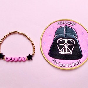 darth vader custom bracelets in pink in 14k gold fill