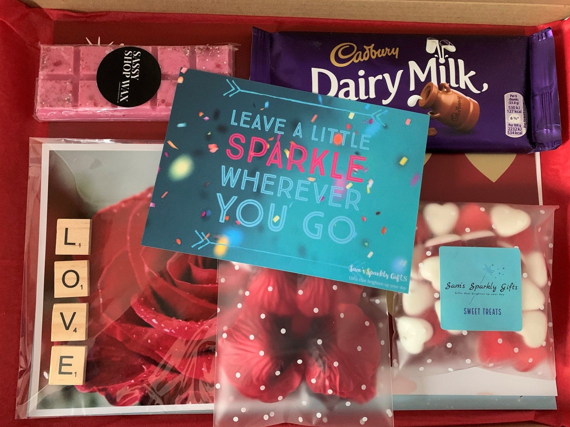 Date Night Valentines Hamper Letterbox Love Gift for Her