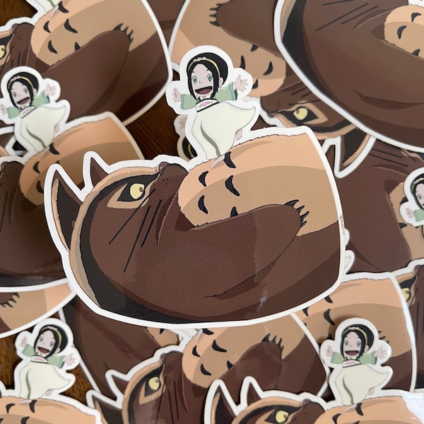 Toph & Badgermole Sticker | Glossy Vinyl Sticker