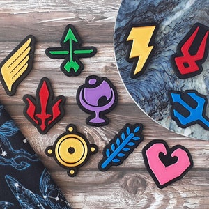 Imanes de nevera con imágenes de dioses, impresos en 3D: Zeus, Poseidón, Hades, Hermes, Dioniso, Afrodita, Ares, Artemisa, Atenea y Deméter.