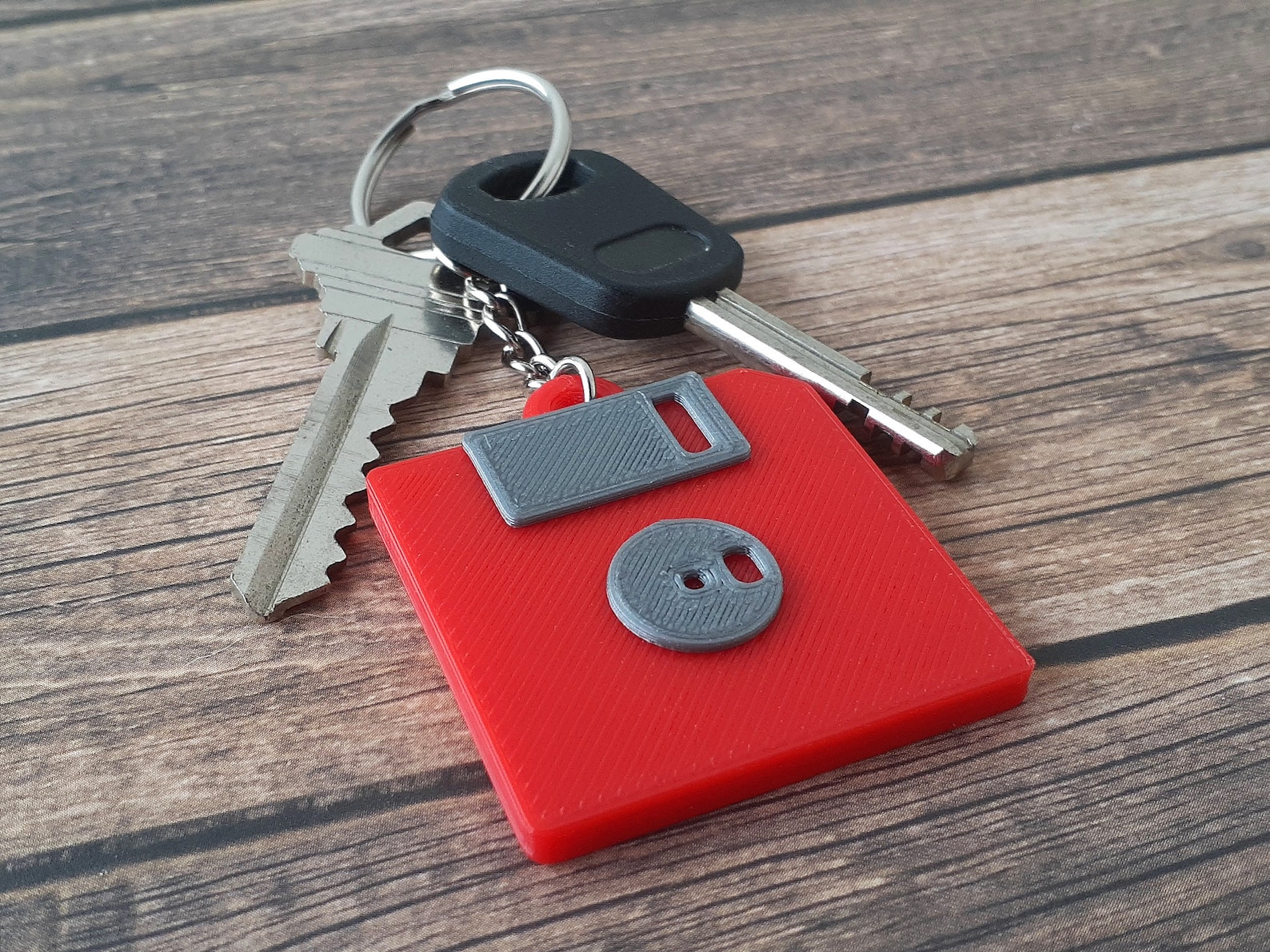 Floppy Disk Keychain 3D Printed Diskette Personalized Etsy