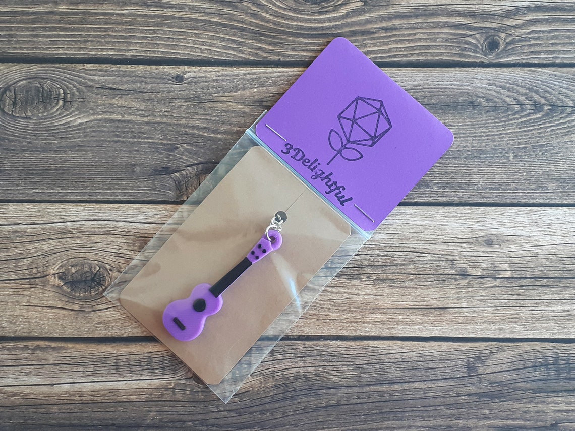 Ukulele Keychain Personalized Colours 3D Printed Uke Gift Etsy