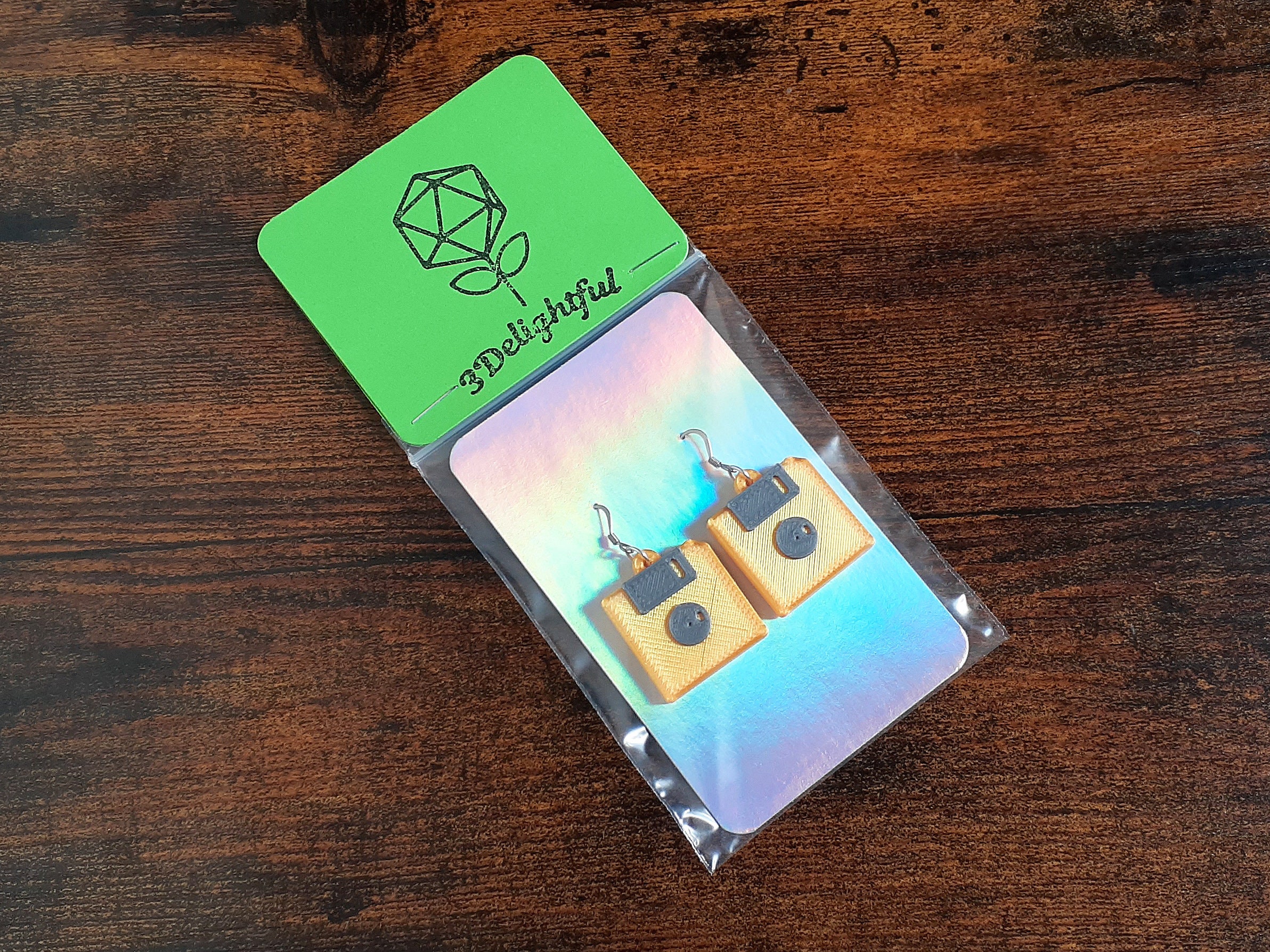 Retro Floppy Disk Earrings 3D Printed Diskette Lightweight Etsy