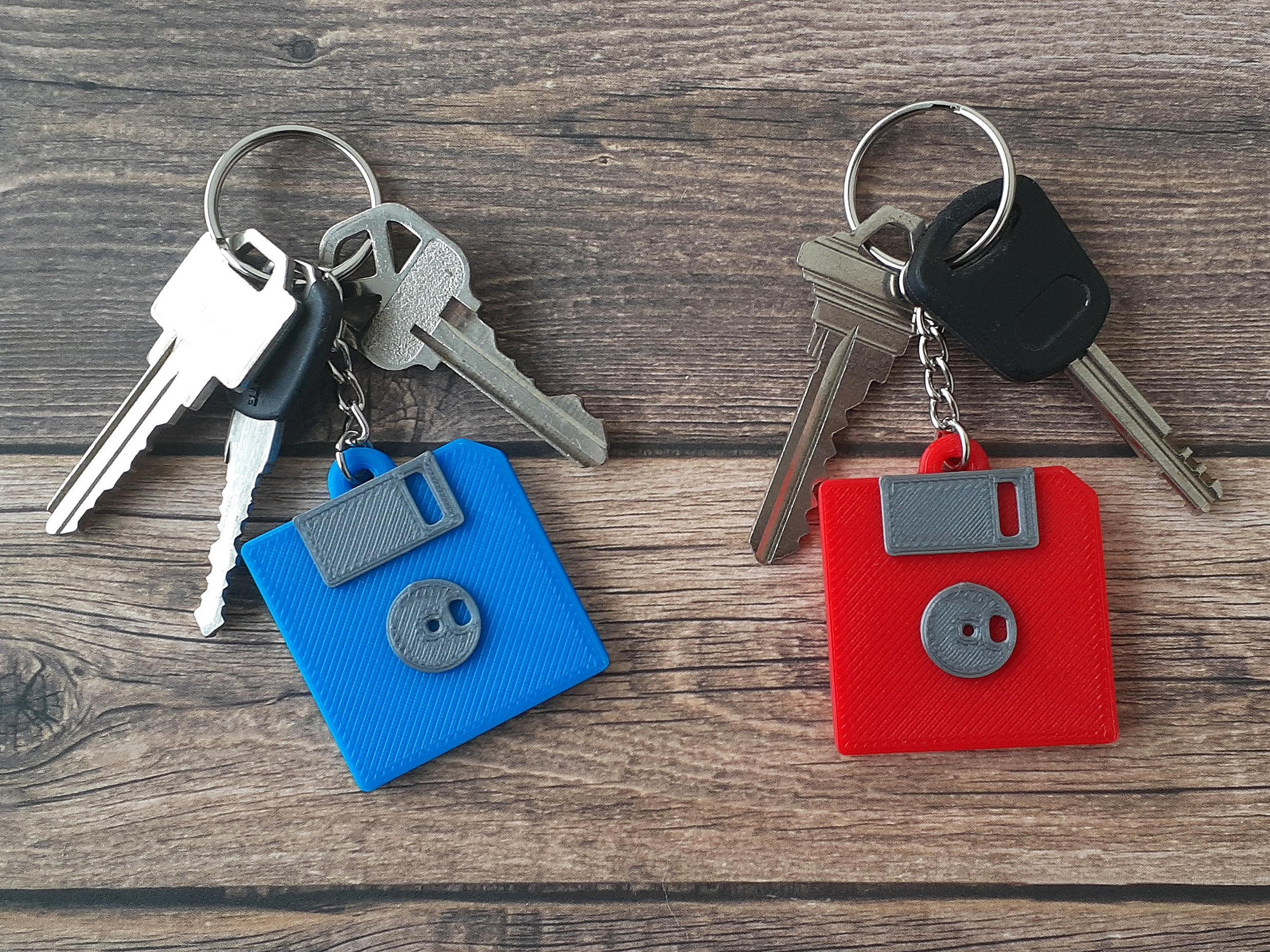 Floppy Disk Keychain 3D Printed Diskette Personalized Etsy