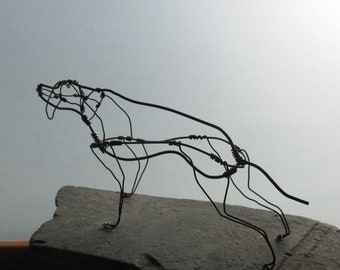 Bronze hunting dog Etsy