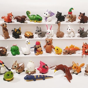 Adopt Me Pets Figures Hawk,Fallow Deer,Woodpecker,Woodland Egg,Red Panda,Emu,Meerkat,Elf Shrew,Swan,Lavander Dragon,Chameleon,Mammoth