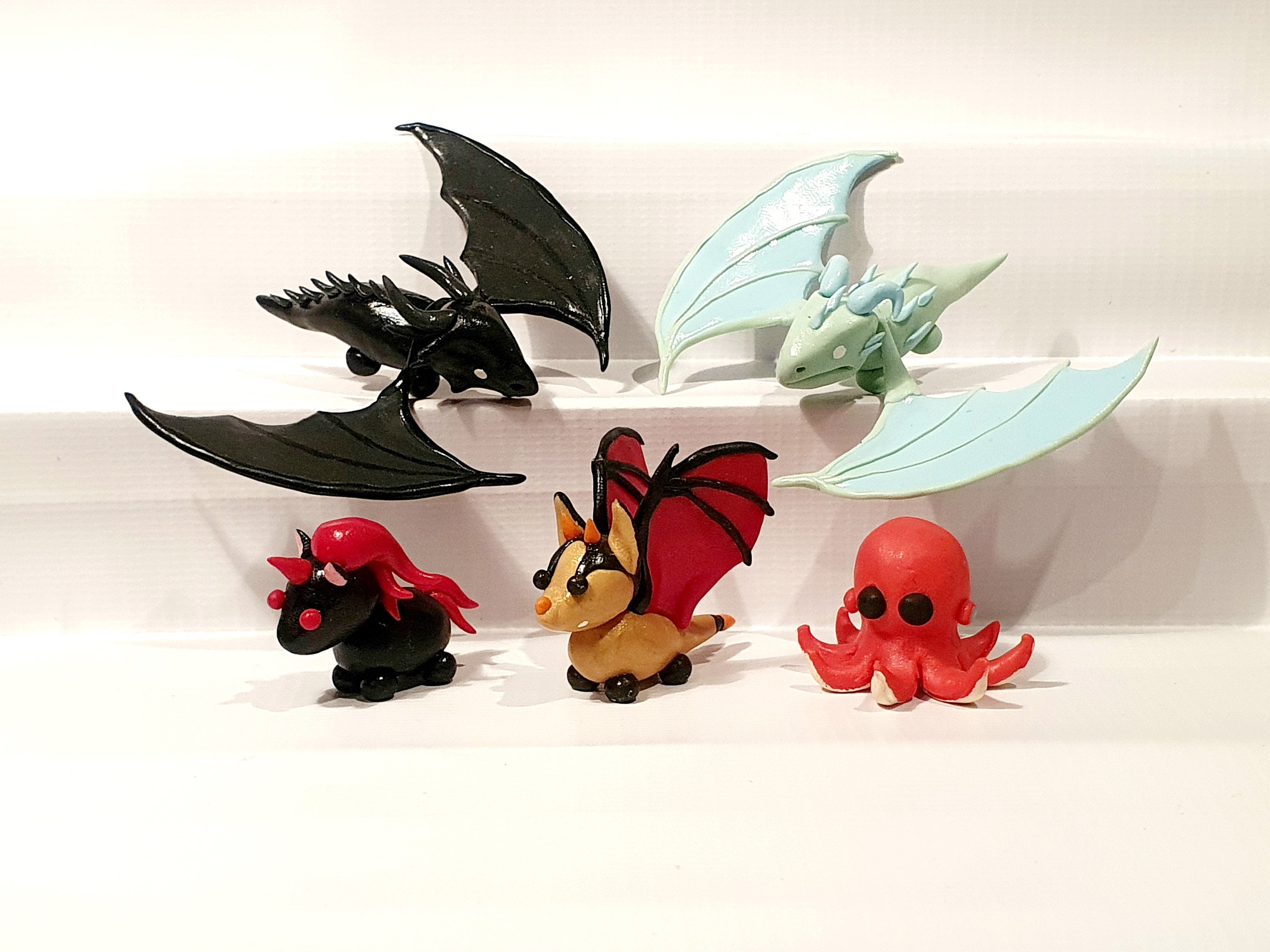 Adopt Me Pets Figures Shadow Dragonfrost Dragonbat 