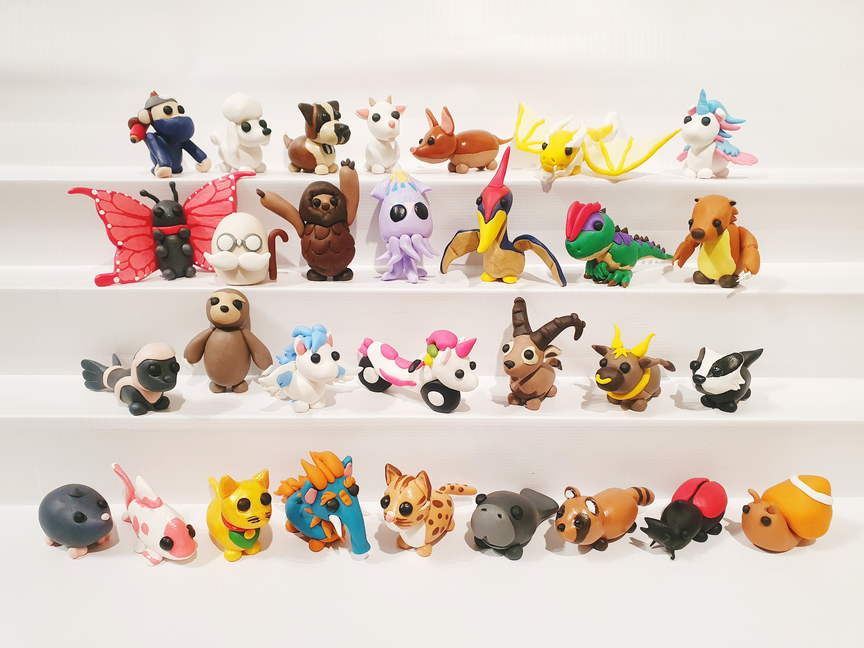 Adopt Me Pets Figures Ancient Dragon,alicorn,butterfly,baku,maneki