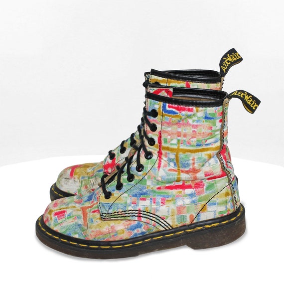 Vintage Dr. Martens 1460 'abstract Art' Boots Size - Etsy