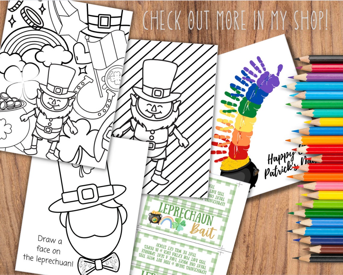 Printable St. Patrick's Day Coloring Page, Lucky Coloring Page, St ...