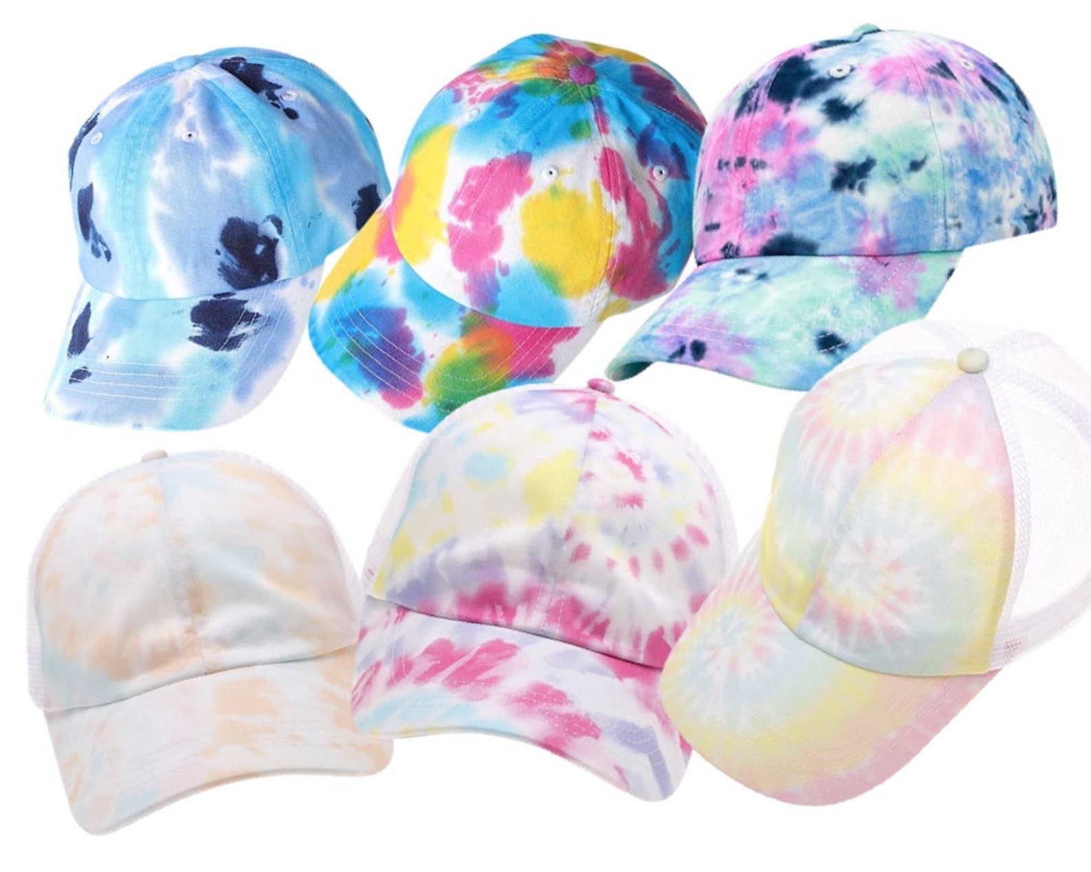 Tie Dye Baseball Caps // trendy hats tie dye hat summer tie Etsy