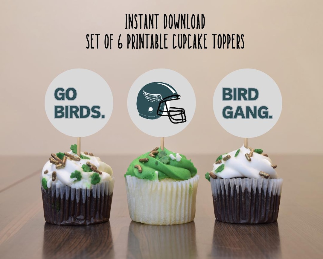 Eagles Cupcake Toppers Philadelphia Eagles Banner Fly Eagles Fly ...