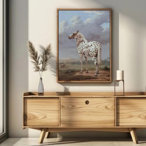 Vintage Appaloosa Horse Print: Equestrian Farmhouse Wall Art (Digital Download)