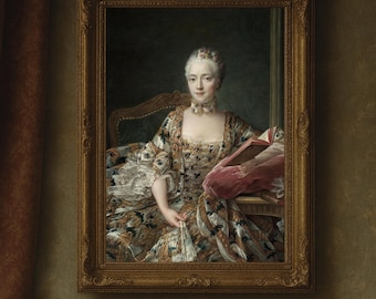 ヴァトーのロココの貴婦人キャンバス：18世紀フランス貴族美術 - Etsy 日本