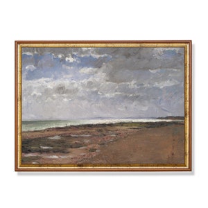 19th Century Print: Vintage Küstenlandschaft mit Blick aufs Meer (Digitaler Download