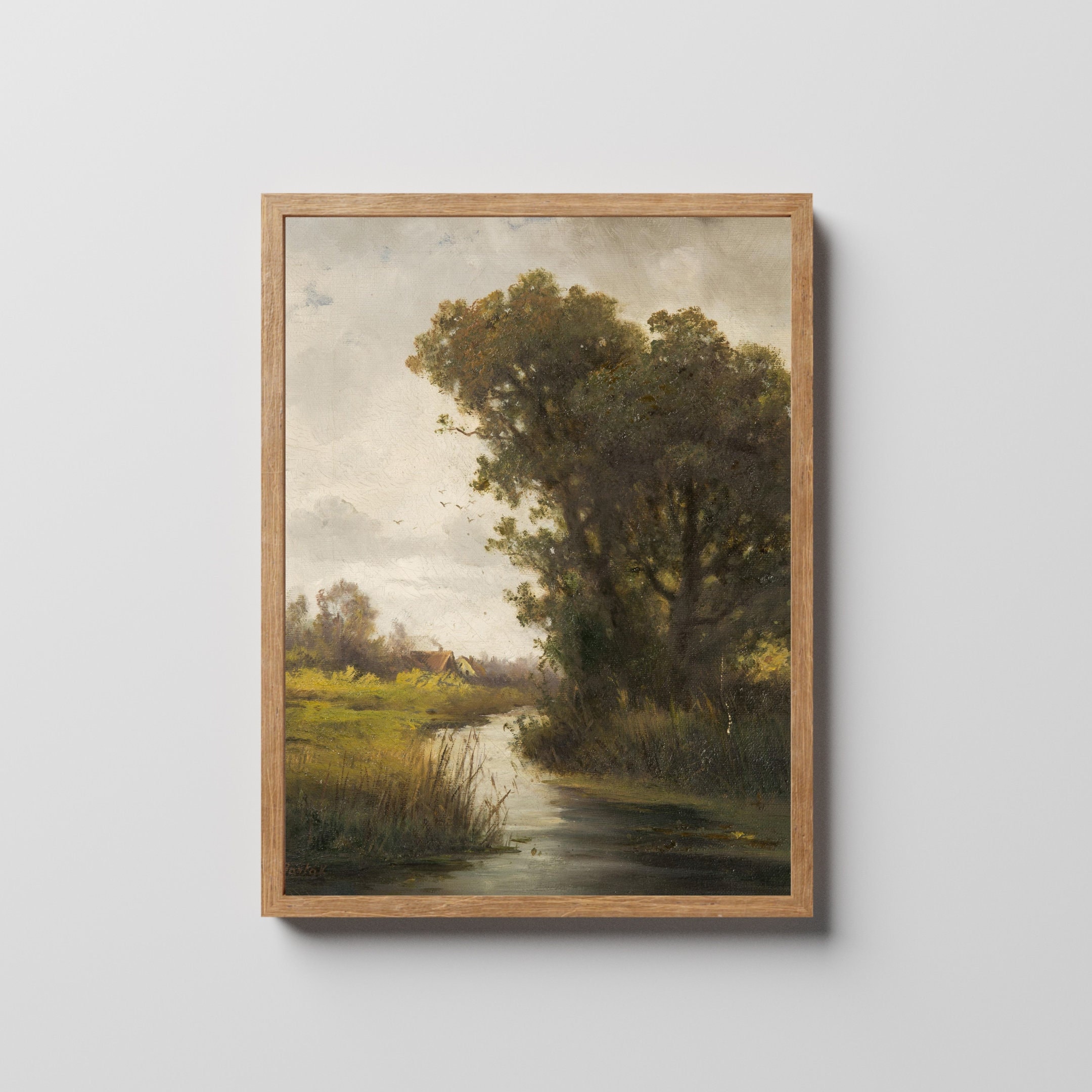 Vintage Wall Art Landscape Print Instant Download Forest - Etsy