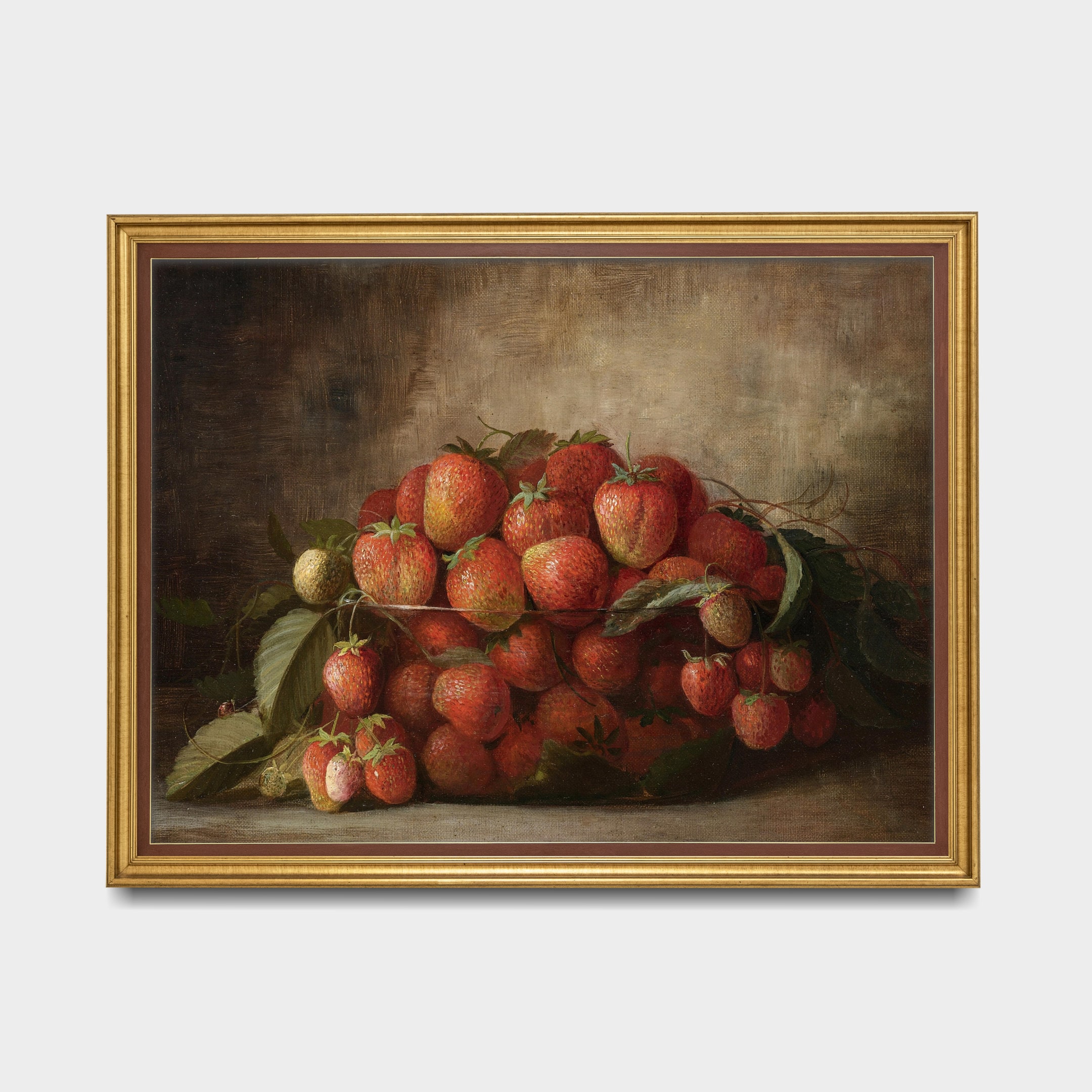 イチゴのある静物画 | ヴィンテージの静物画 | アンティーク