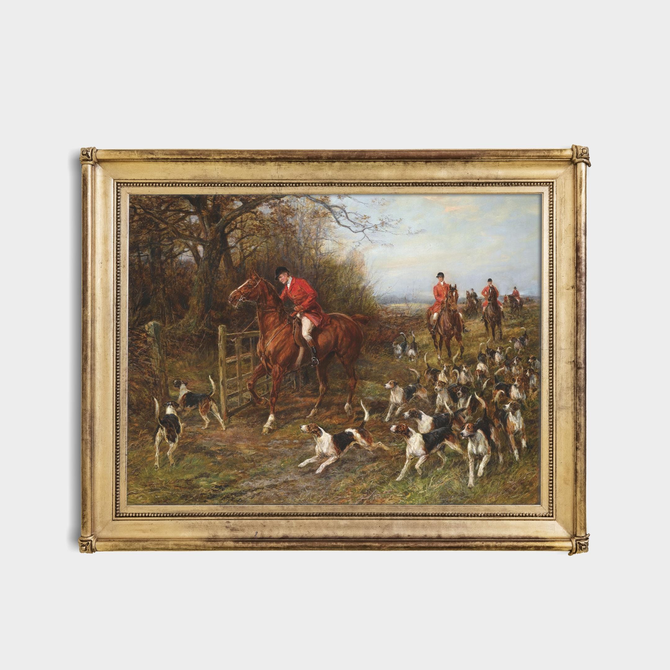 Vintage Fox Hunting Art Prints, Equestrian Gallery Set (digital ...