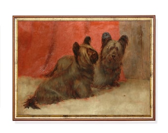 Lámina artística vintage de un Skye Terrier: Retrato de Maud Earl