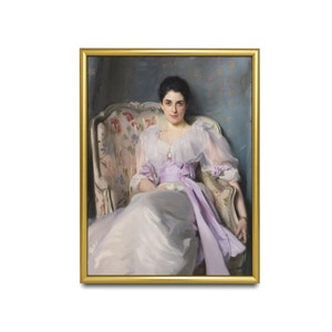 Vintage Portrait Painting | Antique Woman Portrait | Instant Download | Printable Wall Art | 19th Century Fine Art Print | European Painting