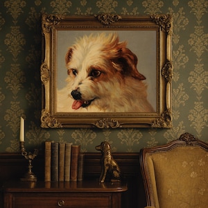1900年頃 ホワイト・イングリッシュ・テリア オリジナルヴィンテージ犬