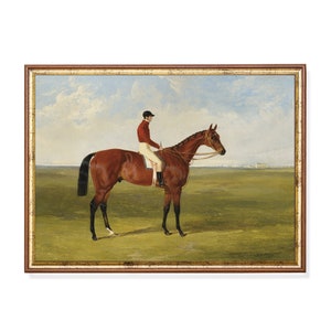 Vintage Horse Racing Art Print: Antique Equestrian Fine Art