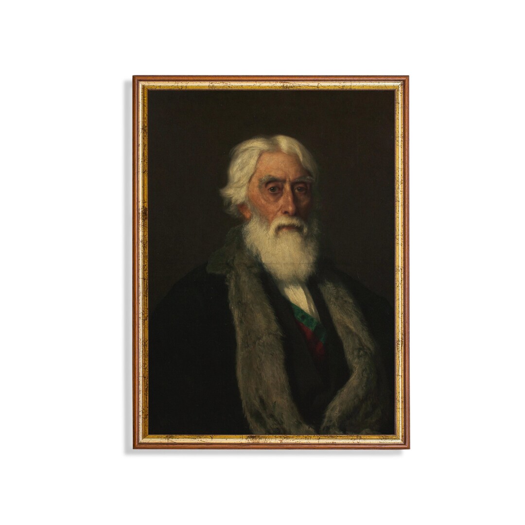 Vintage Man Portrait | Antique Gentleman Print | Instant Download ...