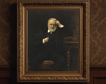 Victorian Gentleman Portrait: Antique Literary Wall Art (Digital Download)