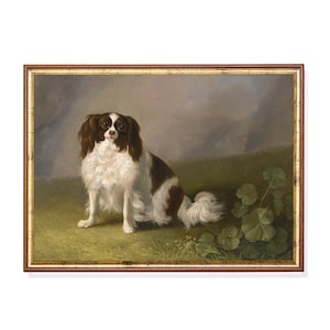Printed and Shipped | Vintage Dog Painting | Antique Animal Print | Oil Painting Print | Farmhouse Decor | Fine Art | Physical Prints