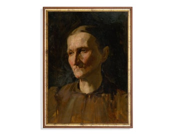 Portret kobiety w stylu vintage: antyczny obraz kobiety, nostalgiczny wystrój