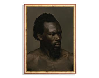 Vintage African American Man Portrait Print | 18th Century Fine Art (Digital Download)