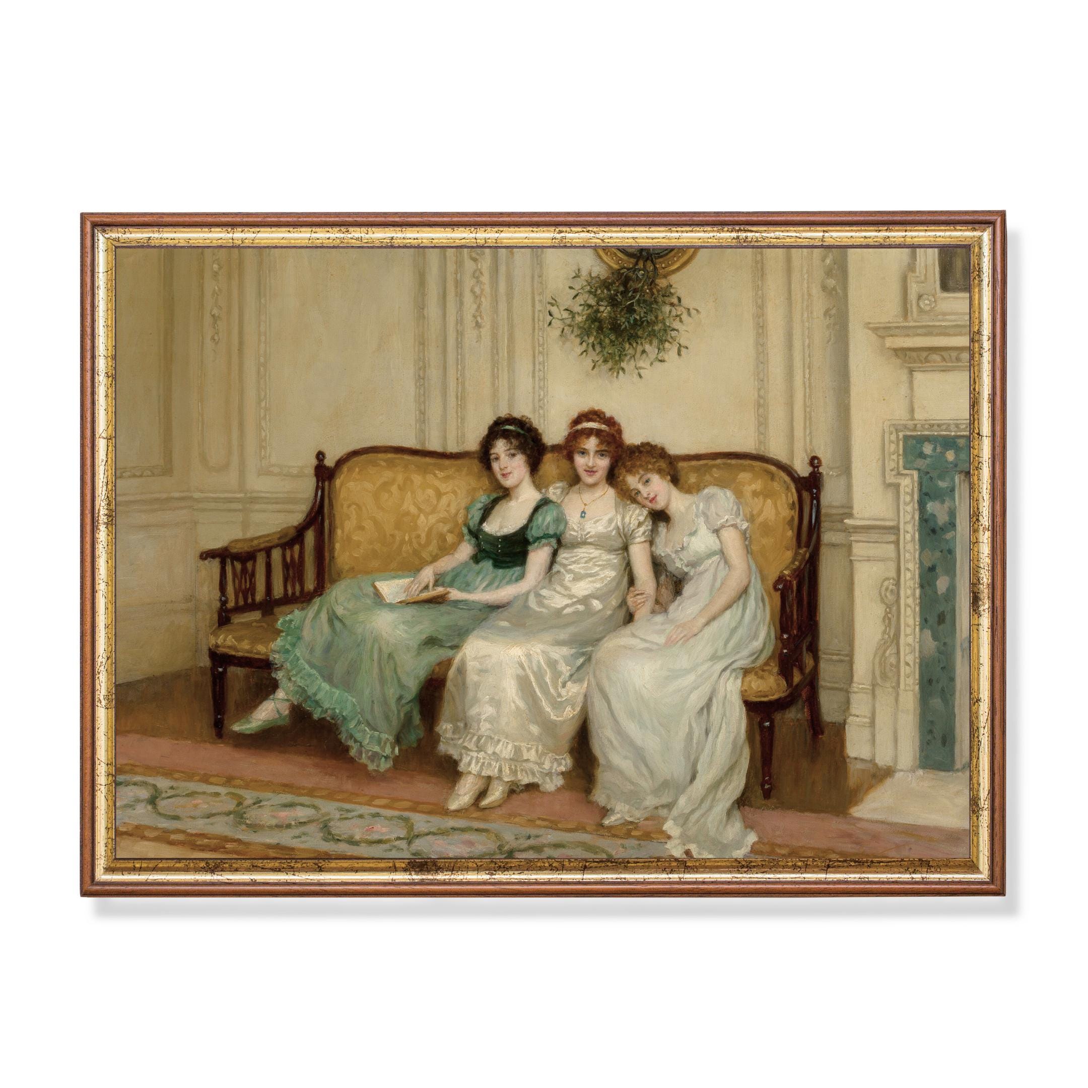 Vintage Three Women Portrait Art Print: Victorian Era Decor - Etsy