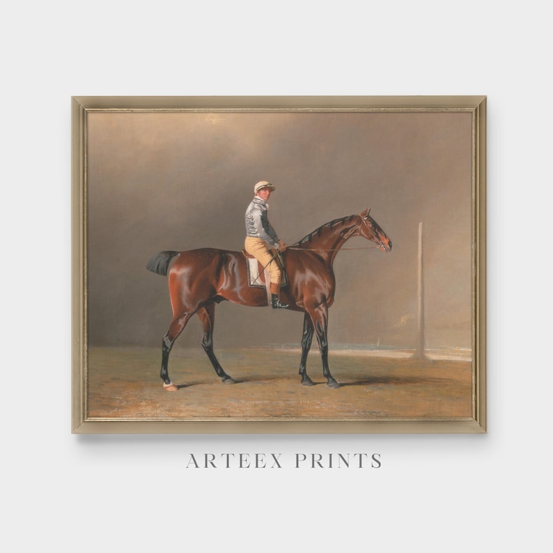 Vintage Horse Painting: 18th Century Equestrian Art Print - Etsy