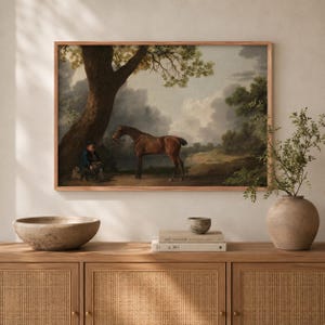 Vintage Horse Fine Art | Equestrian Landscape, Museum-Quality Framed Wall Art