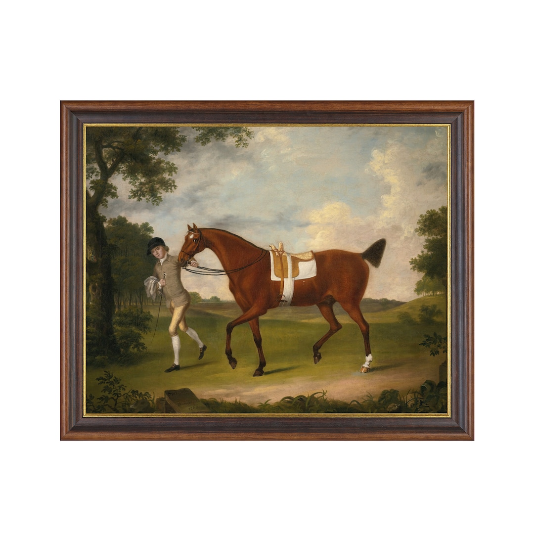 Vintage Horse Painting: Antique Equestrian Fine Art Print - Etsy