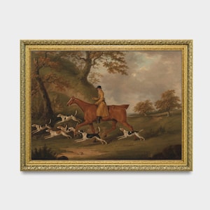 Print and Ship Vintage Horse Painting Antique Equestrian Print ...