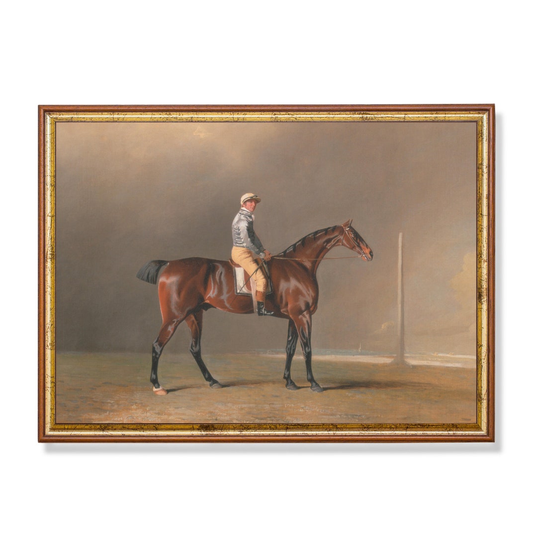 Vintage Horse Painting: 18th Century Equestrian Art Print - Etsy