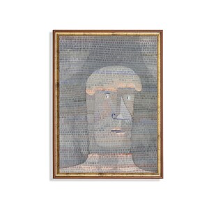 Vintage Abstract Portrait Painting: Classic Fine Art Print
