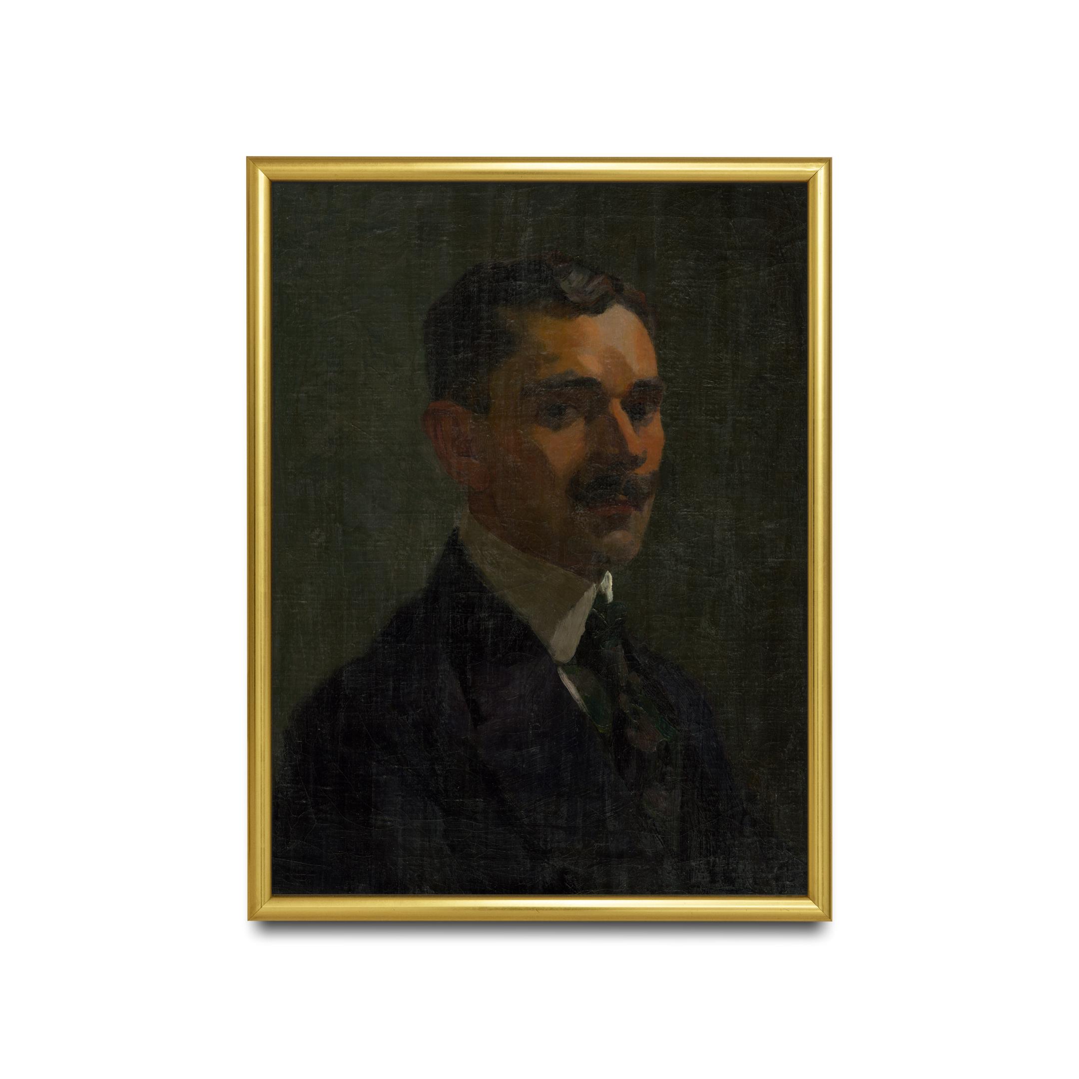 ヴィンテージ紳士の肖像画プリント：19世紀の男性絵画（デジタル